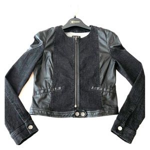 Kardashian Kollection Jean Leather Jacket